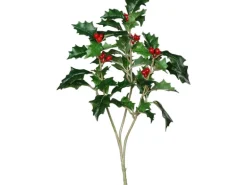 Dekor Ilexzweig 40 cm Green