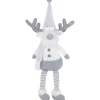 Deko-Rentier 14 cm x 9,5 cm x 71 cm Weiß-Grau
