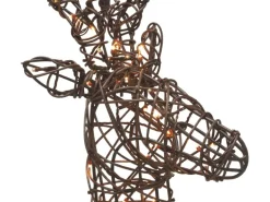 Deko-Rentier mit LED-Beleuchung Warmweiß 122 cm x 60 cm x 15 cm