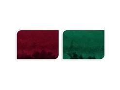 Dekorolle Samt Glänzend 28 x 150 cm Grün-Rot 2-fach Sortiert
