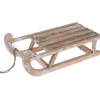Dekoschlitten mit LED 50 cm x 24 cm x 16,5 cm Natur