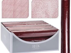 Dekostoff Organza Burgunder 2-fach sortiert