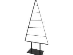 Deko-Tanne aus Metall 31 cm x 12 cm x 62 cm Schwarz