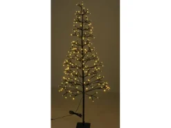Deko-Tannenbaum mit LED 18,2 cm x 150 cm Schwarz