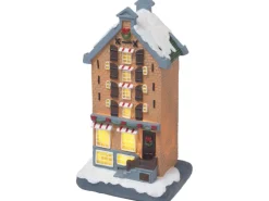 Deko-Weihnachtshaus mit LED-Beleuchtung 4-fach sortiert