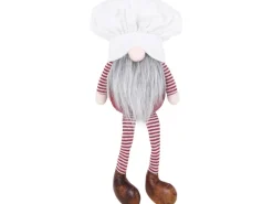 Deko-Weihnachtsmann 21 cm x 12 cm x 57 cm Mehrfarbig