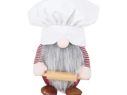 Deko-Weihnachtsmann 20 cm x 10 cm x 49 cm Mehrfarbig