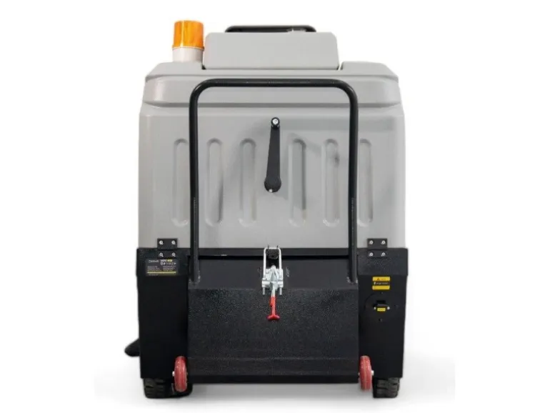 DeTec. KRYZS4 Aufsitz Kehrmaschine Kremer 48V 67AH Elektrische Hallen Kehrmaschine Selbstfahrende Kehrsaugmaschine mit 6.380 m²/h Flächenleistung