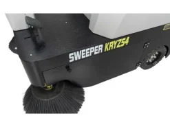 DeTec. KRYZS4 Aufsitz Kehrmaschine Kremer 48V 67AH Elektrische Hallen Kehrmaschine Selbstfahrende Kehrsaugmaschine mit 6.380 m²/h Flächenleistung