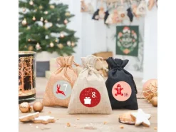 DuneDesign Adventskalender Bastelset mit Zahlen Buchstaben und Figuren