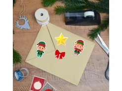 DuneDesign Adventskalender Bastelset mit Zahlen Buchstaben und Figuren