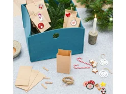 DuneDesign DIY Adventskalender Zum Selbst Befüllen mit 24 Papiertüten