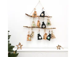 DuneDesign DIY Adventskalender Zum Selbst Befüllen 24 Geschenk-Säckchen Braun
