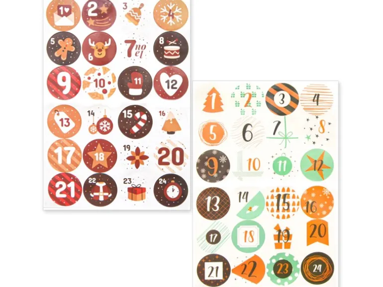 DuneDesign DIY Adventskalender Zum Selbst Befüllen 24 Geschenk-Säckchen Braun