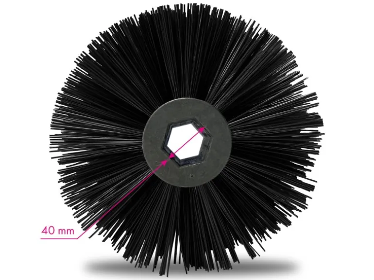 EBERTH Kehrwalze mit Getriebestange für Kehrmaschine Breite 60cm Anschluss 27mm