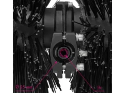 EBERTH Kehrwalze mit Getriebestange für Kehrmaschine Breite 60cm Anschluss 27mm