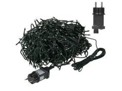 ECD Germany LED Cluster Lichterkette 36m 480LED Kaltweiß Timer 8 Modi