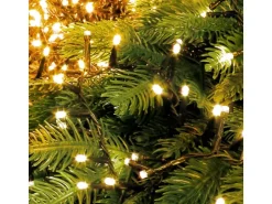 ECD Germany LED Cluster Lichterkette 14m 700 LEDs Extra Warmweiß 8 Modi IP44