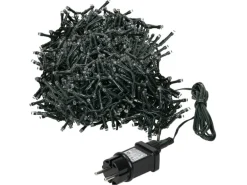 ECD Germany LED Cluster Lichterkette Extra Warmweiß 1500LED 30m 8 Programm IP44