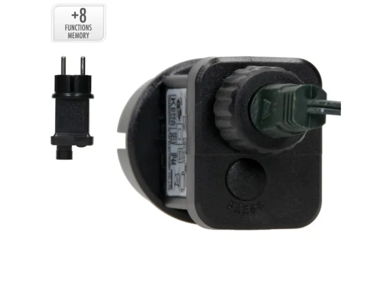 ECD Germany LED Cluster Lichterkette Extra Warmweiß 1800LED 36m 8 Programm IP44