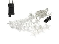 ECD Germany LED Fenster Lichtervorhang 220cm mit 138 LEDs Warmweiß 8 Funktionen