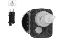 ECD Germany LED Fenster Lichtervorhang 220cm mit 138 LEDs Warmweiß 8 Funktionen