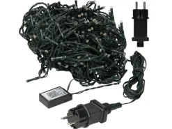 ECD Germany LED Lichterkette für Weihnachten 720 LEDs 54m Kaltweiß IP44