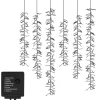 ECD Germany LED Lichterkette Lichtervorhang mit 480 LEDs Warmweiß mit 8 Modi
