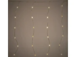 ECD Germany LED Lichterkette Lichtervorhang mit 240 LEDs Warmweiß