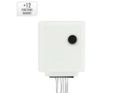 ECD Germany LED Lichtervorhang 2x1,5m 240 Kaltweiße LEDs 12 Funktionen IP44