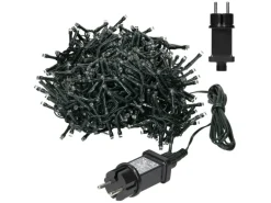 ECD Germany LED Lichtervorhang 12 m 360 Warmweiße LEDs Eiszapfen Lichterkette