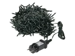 ECD Germany LED Lichtervorhang 12m 360 Kaltweiße LED Eiszapfen Lichterkette IP44