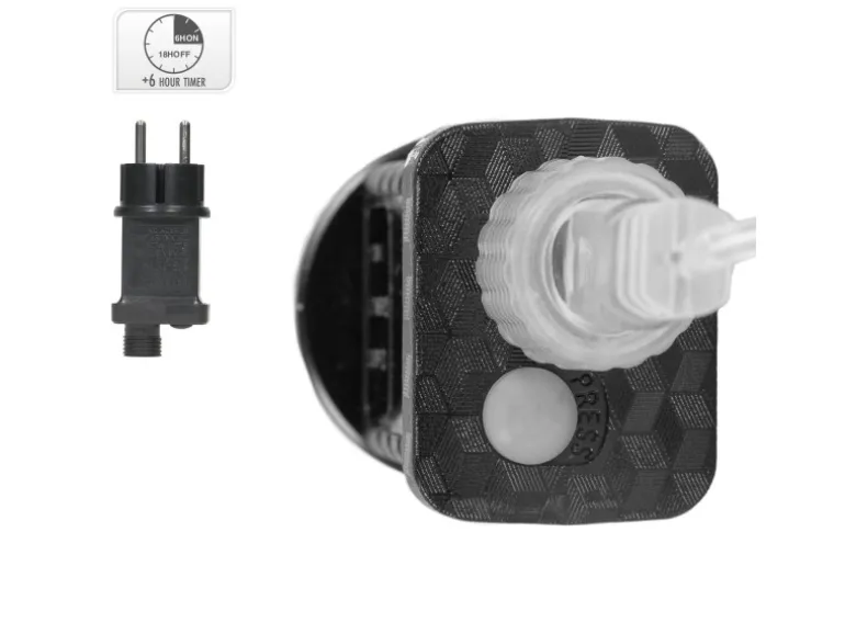 ECD Germany LED Metall Kranz 50cm mit 1440 LED Warmweiß und Timer IP44