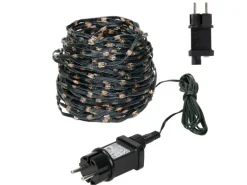 ECD Germany LED Micro Cluster Lichterkette 24m 800 LEDs Extra Warmweiß IP44