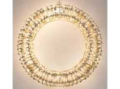 ECD Germany LED Weihnachtskranz 50cm mit 720 Warmweißen Micro LEDs