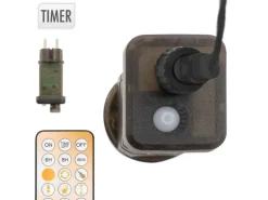 ECD Germany LED Weihnachtsbaum Außen 150 cm 154 LED Warmweiß Metall