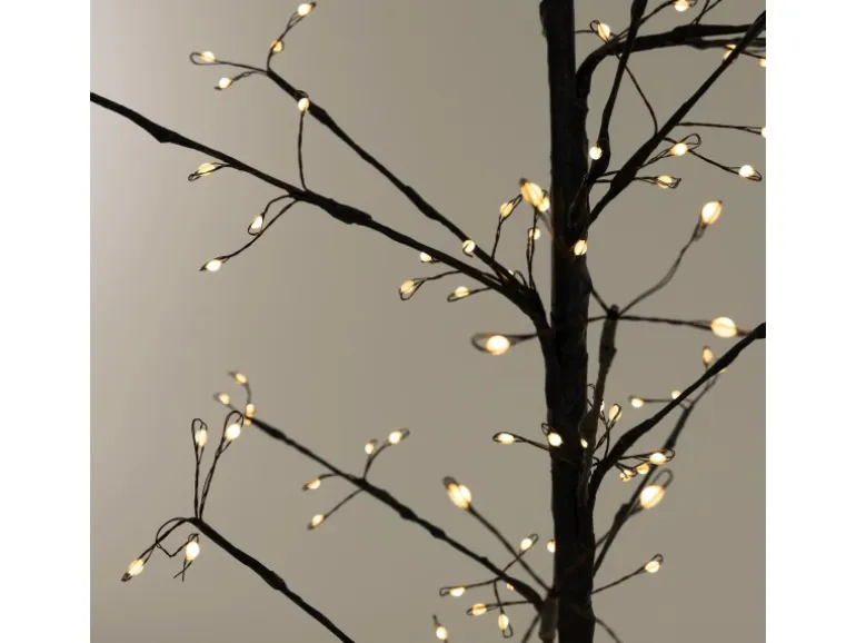 ECD Germany LED-Baum 120 cm 240 Warmweißen LEDs Lichterbaum mit Timer