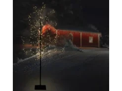 ECD Germany LED-Baum 150 cm mit 360 Warmweißen LEDs Lichterbaum mit Timer