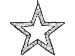 ECD Germany LED-Weihnachtsstern 50 cm 720 LEDs Extra-Warmweiß Metall