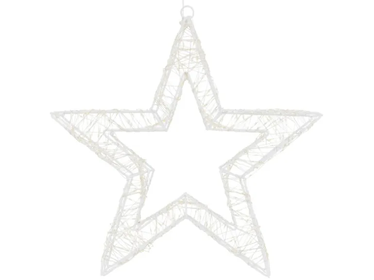 ECD Germany LED-Weihnachtsstern 38 cm mit 960 Warmweiß LEDs und Timer