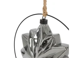 ECD Germany LED-Weihnachtsstern 18cm 40LED 80cm Seil Deko Leuchtstern Zum Hängen