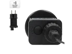 ECD Germany Lichterkranz 400 LEDs 48cm Warmweiß IP44 Türkranz Weihnachtsdeko