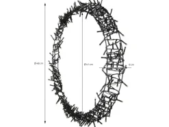 ECD Germany Lichterkranz 400 LEDs 48cm Warmweiß IP44 Türkranz Weihnachtsdeko
