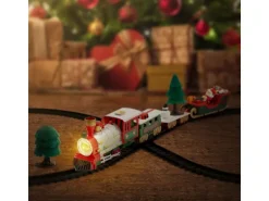 ECD Germany Weihnachtszug Set 22 Teile Batteriebetrieben Licht & Sound