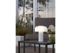 EGLO LED Außen-Tischlampe Ponente Weiß Akku-Touchdimmer/kabellos/H 200mm/IP44