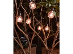 Eglo LED-Lichterkette Partaj 16-flammig Schwarz 450 cm