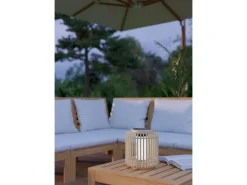 Eglo LED-Solar-Tischleuchte Marliano 24 cm x Ø 21 cm Braun