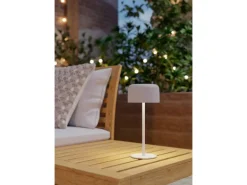 EGLO Solar LED Akku Tischleuchte ROCCANOVA Weiß Touchdimmer IP44