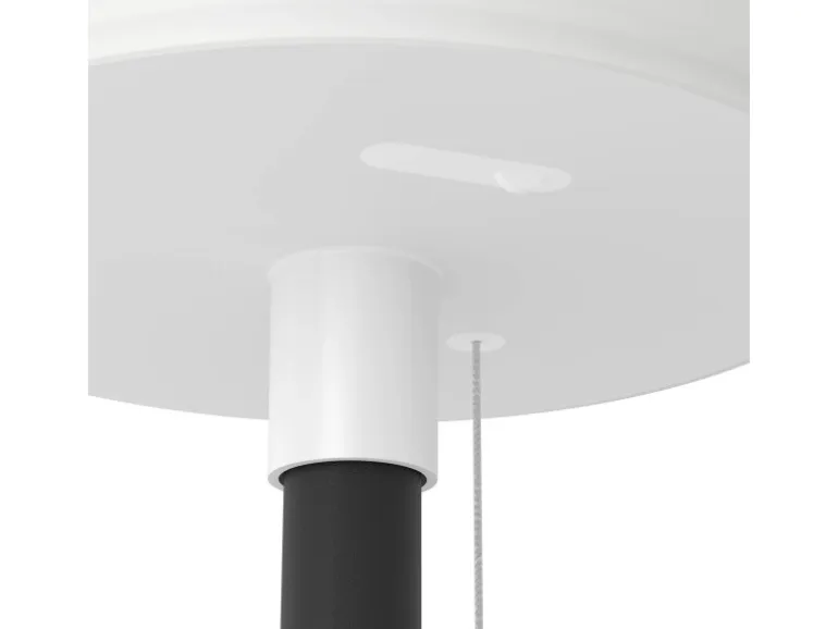 EGLO Solar-LED-RGBW-Tischleuchte MONTAPALMA Weiß-Schw. rund m. Zugschalter IP54