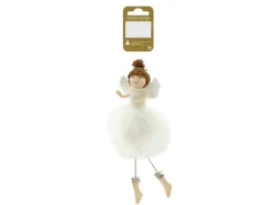 Engel Kunststoff/Federn Weiß 18 cm